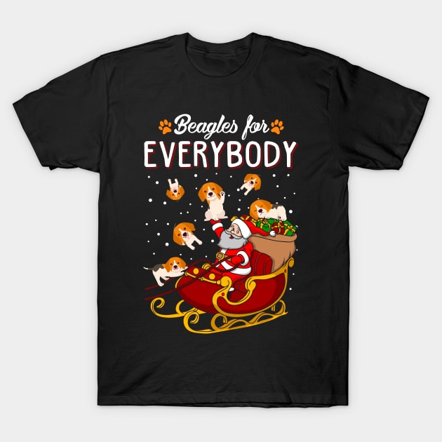 Beagles Christmas. Beagles for Everybody! T-Shirt by KsuAnn